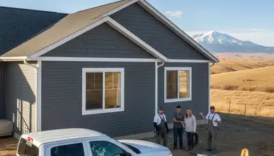 Vinyl siding installation on home exterior in Colorado Springs CO by local siding contractors