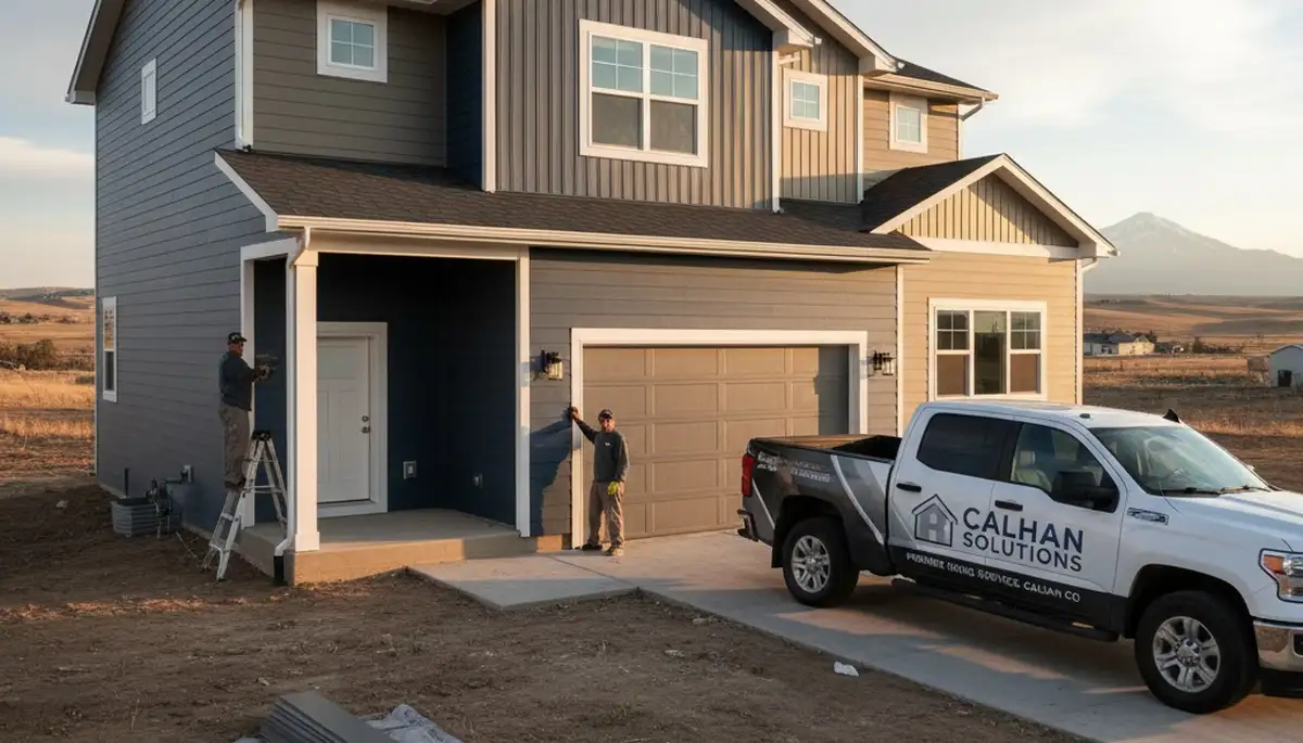 Vinyl siding installation on home exterior in Colorado Springs CO by local siding contractors