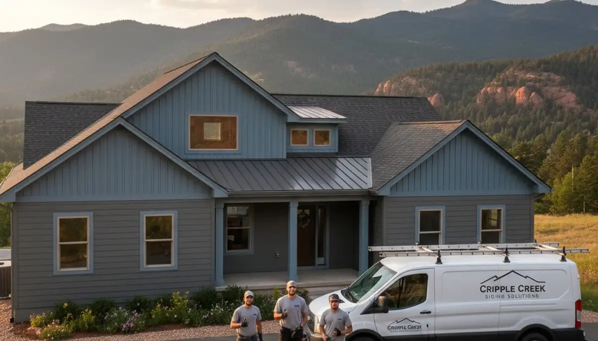 Professional vinyl siding installation on home exterior in Colorado Springs, CO
