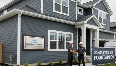 Vinyl siding installation on Colorado Springs CO home exterior by local siding contractors