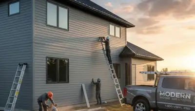 Professional vinyl siding installation on home exterior in Colorado Springs, CO