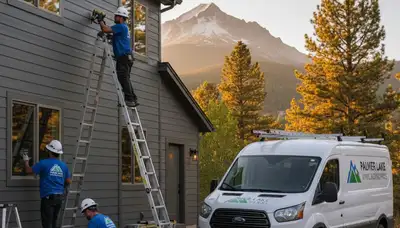 Vinyl siding installation on home exterior in Colorado Springs CO by local siding contractors