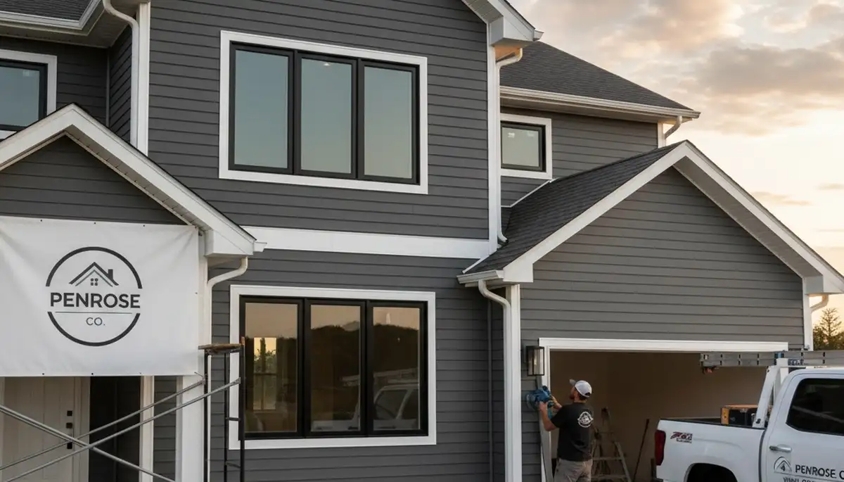 Vinyl siding installation on a Colorado Springs CO home exterior by local siding contractors