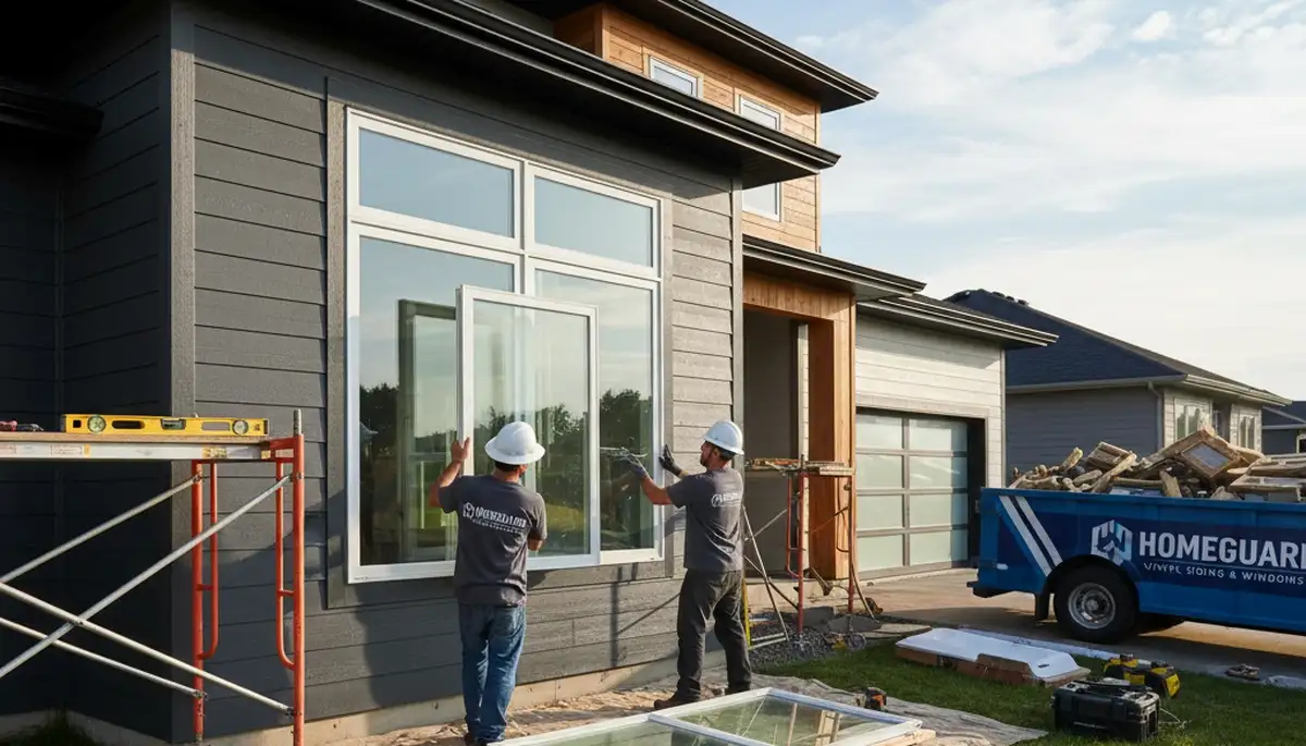 Vinyl siding and window replacement by Next Level Exteriors in Colorado Springs, CO